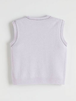 Simli Detayl? Triko K?z ?ocuk S?veter