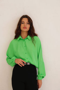 Рубашка базовая летучая мышь со спущенной линией плеча