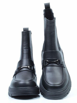 01-5251-1 BLACK Ботинки демисезонные (искусственная кожа, байка) - No name фото 14