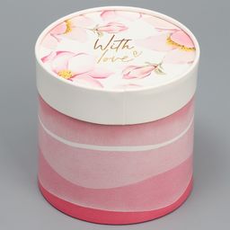 Набор шляпных коробок 2 в 1 With love, 13 х 13, 16 х 16 см - Дарите счастье фото 6