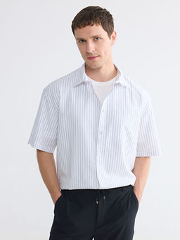 Regular Fit ?izgili Erkek G?mlek
