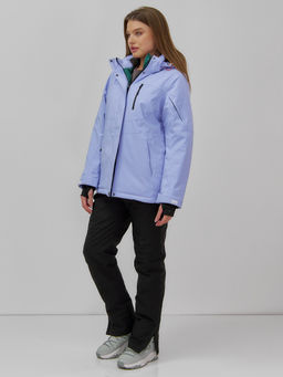 Горнолыжная куртка женская зимняя фиолетового цвета 7015_1F - Chunmai фото 11