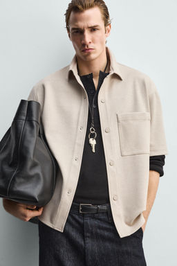 SOBRECAMISA CONFORT NON IRON / Tostado claro