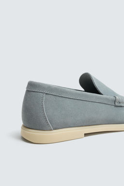 MOCAS?N PIEL CASUAL / Azul Claro - Zara фото 6