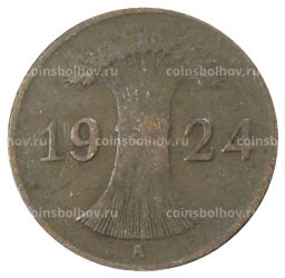 Монета 1 рентенпфенниг 1924 года A Германия