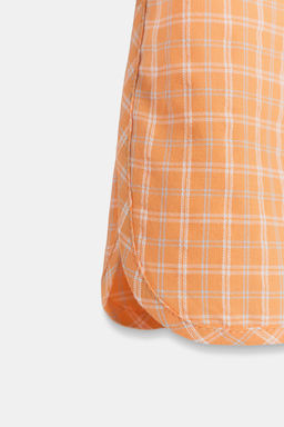 SHORTS CUADROS / Naranja - Zara фото 9