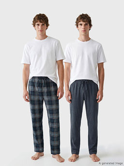 Standart Kal?p Erkek Pijama Alt? 2li