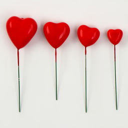 Набор для украшения Сердечки, цвет красный - Страна карнавалия фото 3