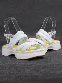 08-PEL266-2 WHITE Босоножки женские (натуральная кожа)