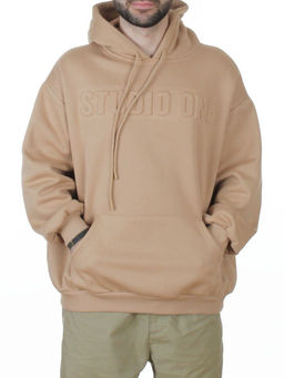 2811 BEIGE Худи унисекс женское (95% хлопок, 5% спандекс)