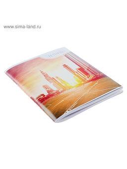 Цена за 10 шт. Тетрадь 96 листов в линейку Calligrata «Город», серые листы, МИКС