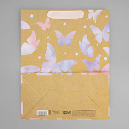 Пакет крафтовый вертикальный Акварельный, ML 23 27 11,5 см - Дарите счастье фото 11