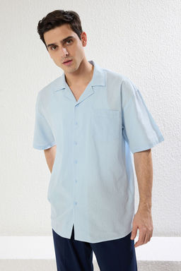 TRENDYOL MAN Yesil Oversize Fit Yazl?k Pamuklu Gomlek TMNSS23GO00080 - Trendyolmilla фото 21