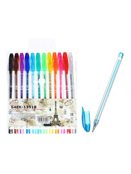 Набор гелевых ручек, 12 цветов, металлик - Simaland фото 10