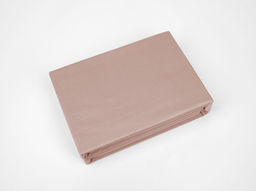 Простыня на резинке 3966-БЧ сатин 200*180*25 рис.15-1512 цв. бежево-розовый