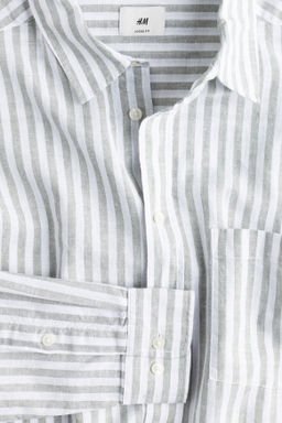 Camisa en mezcla de lino Relaxed Fit - H&m фото 10