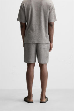 RELAXED FIT JACQUARD BERMUDA SHORTS - Zara фото 35