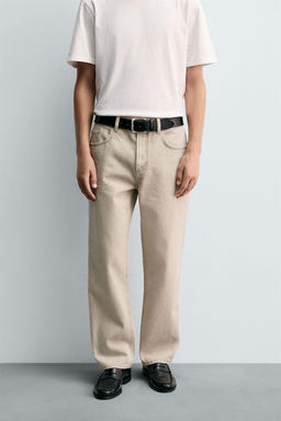 WASHED PRINT STRAIGHT-LEG JEANS - Zara фото 2