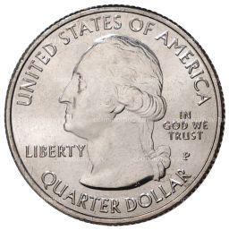 Монета 25 центов (1/4 доллара) 2020 года P США Национальные парки  №54 Национальный исторический парк Марш-Биллингс-Рокфеллер