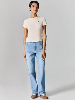 Джемпер женский бежевый прилегающего силуэта - Mark formelle фото 2