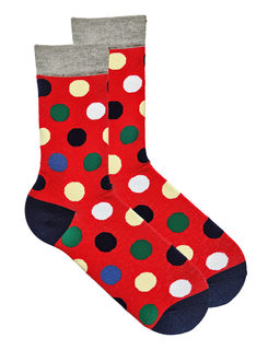 Носки р.35-40 Bubbles Red