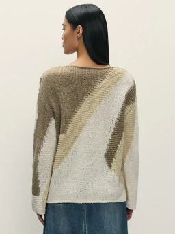 Джемпер с абстрактным рисунком / Zarina  фото 5