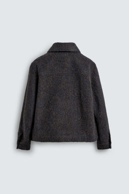 CROPPED TEXTURED OVERSHIRT - Zara фото 8