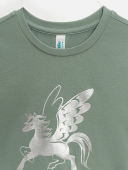 ACOOLA / Футболка детская для девочек Vegas бледно-зеленый  фото 5