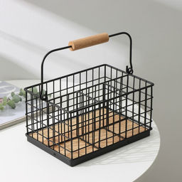 Корзина для мелочей Доляна Эстетика, 231612 см, чёрная  фото 2