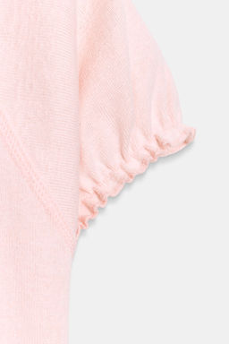 CAMISETA R?STICA VOLUMEN / Rosa tiza - Zara фото 5