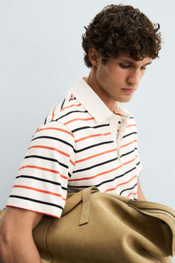 STRIPED POLO SHIRT - Zara фото 5