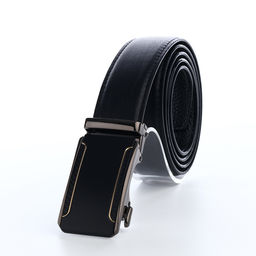 Ремень мужской, натуральная кожа, 120×3.6 см, пряжка автомат, чёрный