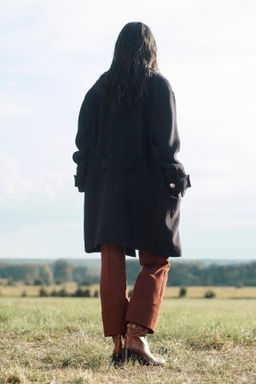 LIMITED EDITION WOOL BLEND DOUBLE-BREASTED COAT - Zara фото 2