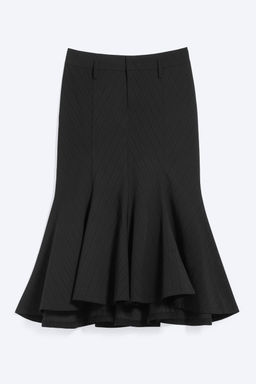 Falda midi de algod?n desflecada - H&m фото 2