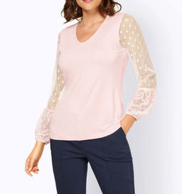 Блузка, светло-розовая - Ashley brooke фото 3