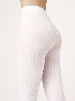 CONTE Матовые леггинсы в рубчик CASUAL bianco - Conte elegant фото 3
