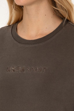 Kad_n Koyu Kahverengi Sweatshirt - U.s. polo assn фото 7