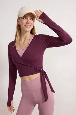 Siyah Micro Baglamal? Kruvaze Crop Bluz/Bolero THMSS26BZ00002 - Trendyolmilla фото 18