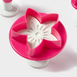 Плунжеры кондитерские Доляна Цветок. Листок. Звёздочка, набор 3 шт., пластик, розовые  фото 12