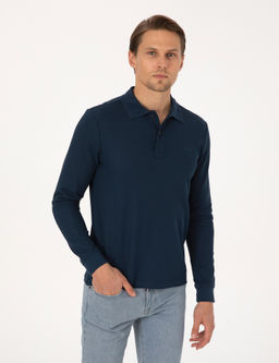 Lacivert Slim Fit Sweatshirt - Pierre cardin фото 3