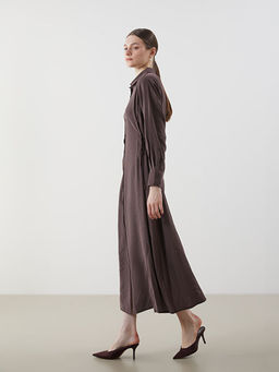 Modal Kar???ml? G?mlek Elbise