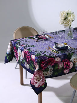 Набор кухонный «Этель. Цветочный этюд»: скатерть 180×150 см, салфетки 40×40 см-8 шт., 100% хлопок