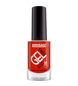 LuxVisage Лак для ногтей GEL finish тон 5 красная клубника 9мл