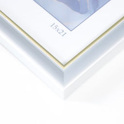 Фоторамка пластик "Офис 8" 15х21 см, серебро (пластик)