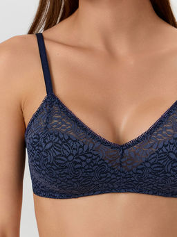 Бюстгальтер женский синий кружевной - Mark formelle фото 4