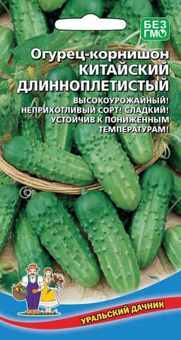 Огурец КИТАЙСКИЙ ДЛИННОПЛЕТИСТЫЙ Высокоурожайный, неприхотливый сорт! Сладкий! Устойчив к пониженным температурам!
