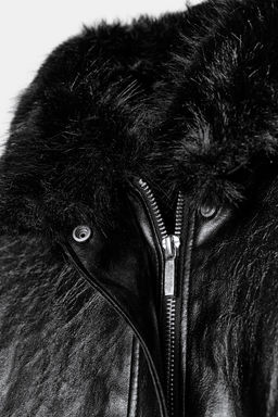 ZW COLLECTION LEATHER EFFECT JACKET - Zara фото 8