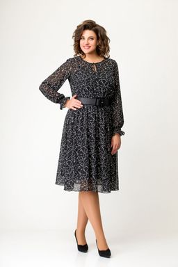 Платье Swallow 650 черно-белая роза фото 5