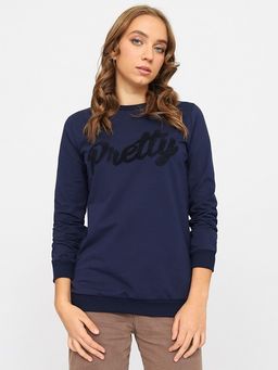CRB wear/FWSW 60216-41 Джемпер женский,темно-синий/Ex.Cherubino