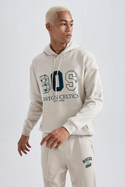 DeFactoFit NBA Boston Celtics толстая толстовка стандартного кроя с капюшоном